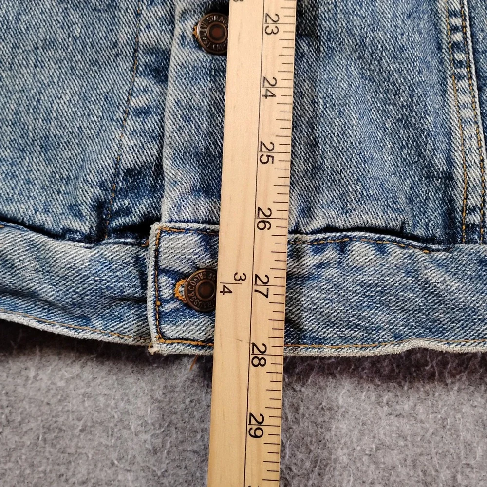 Vintage Levis 70507-4890 Mens Large Denim Trucker Jacket Blue Made in USA 90s - Picture 8 of 14